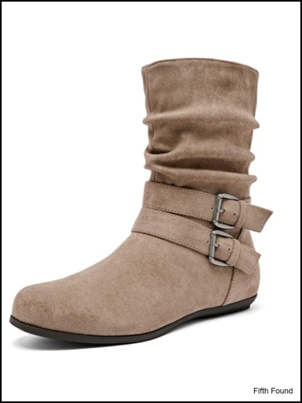 Extra Wide Calf Memory Foam Ankle Boots Side Zipper Round Toe